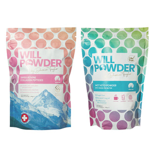 WillPowders Bovine Collagen Peptides and MCT Keto Powder
